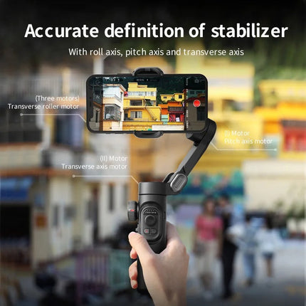 Smartphone Gimbal Stabilizer, Camera Gimbal with RGB Fill Light