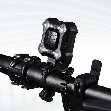 Bike Bell Loud 140dB 5 Sound Modes, USB Rechargeable Bike Light 4 LED Bike Headlight, Waterproof IPX6 Bicycle Horn