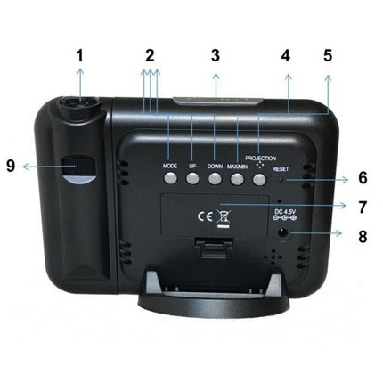 Projection Alarm Clock for Bedroom, Three Alarms – image 7