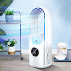 Portable Air Cooler Bladeless LED Touch Display, Portable Evaporative Cooler USB Rechargeable, Personal Cooling Device