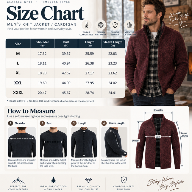 Mens Vests, Warm Cotton Vest for Men with Mandarin Collar, Winter Vest Men, Classic Cardigan Style Layer