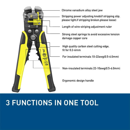 Automatic Wire Stripper Self Adjusting, Electrical Wire Crimper – image 9