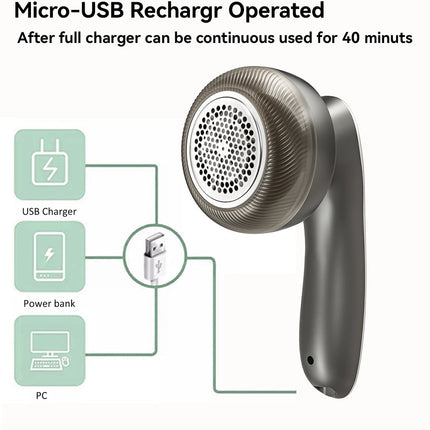 Electric Lint Remover for Clothes, Rechargeable Fabric Shaver with 6 Blades – image 5