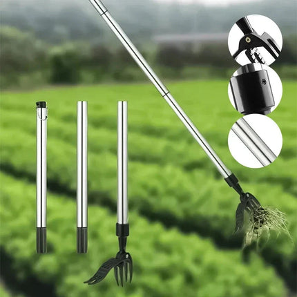 Weed Puller Tool Stand Up Long Handle, Detachable Weed Remover