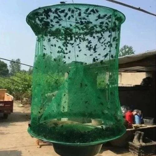 Outdoor Fly Traps, Reusable Ranch Fly Trap for Livestock, Fly Bag Trap for Horses and Yard