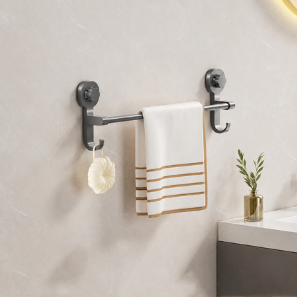 Bathroom Towel Racks, Wall Mounted Towel Rack No Drill – image 6