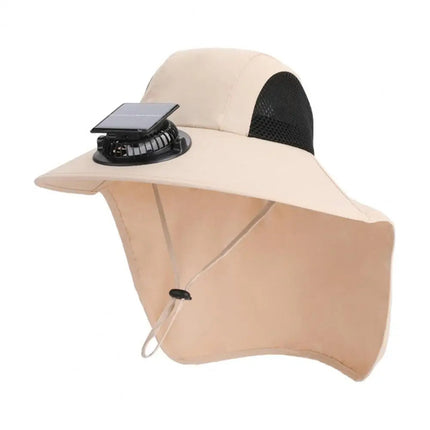 Wide Brim Hat with Fan, Solar Fan Hat and Sun Protection Hat – image 6
