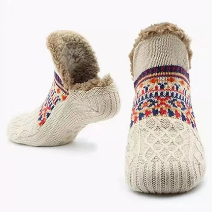 Christmas Socks for Women and Men, Fleece Lined Winter Socks with Snowflake Pattern – image 10