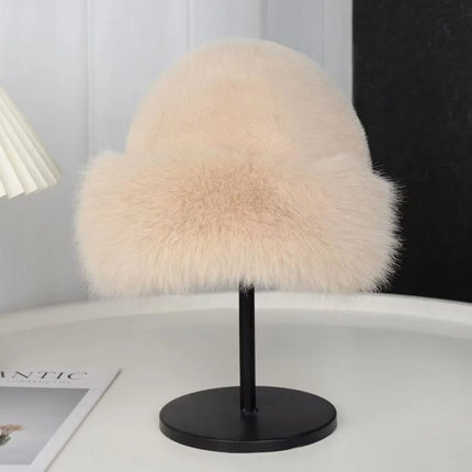 Bucket Hat for Women, Faux Fur Bucket Hats for Women – image 4