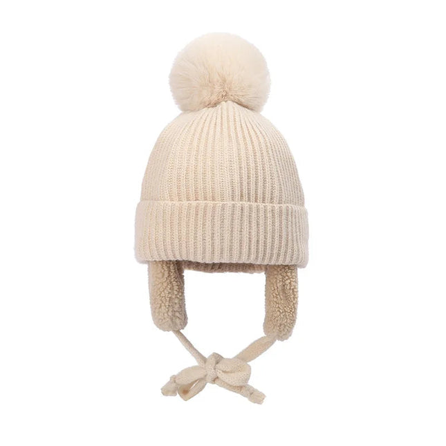 Kids Knit Beanie Winter Hat with Earflaps, Toddler Beanie for Boys and Girls 2 to 8T – image 7