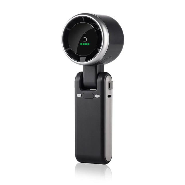Portable Neck Fan, Foldable Handheld Fan with LCD Digital Display – image 5