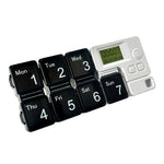 Tuzwa Smart Pill Organizer with Alarm – 7-Day Electronic Medication Reminder Box, 4 Daily Alerts, Portable Pill Case