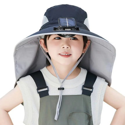 Kids Cooling Hat, Wide Brim Sun Hat UPF 50+ for Summer Outdoor – image 9