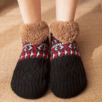 Christmas Socks for Women and Men, Fleece Lined Winter Socks with Snowflake Pattern – image 12