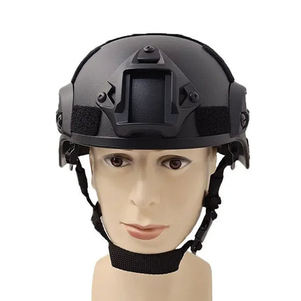 Tactical Helmets for Airsoft, Airsoft Helmet with Rails and Chin Strap – image 6