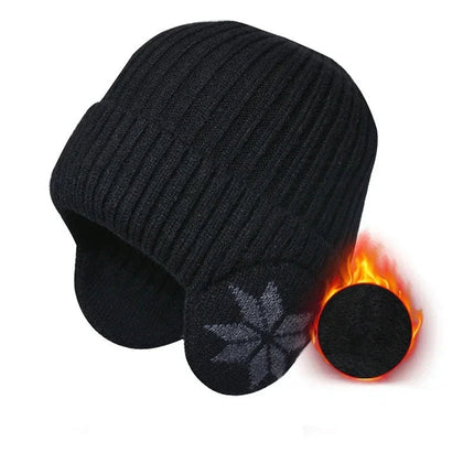 Beanies with Ear Flaps, Plush Lined Knit Beanie for Men and Women – image 11