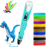 Tuzwa 3D Printing Pen – Adjustable 160–235°C Temperature, Variable Speed, 1.75mm PLA/ABS Filament Support & 5-Min Auto Standby