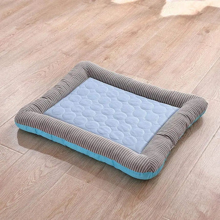 Cooling Dog Bed with Ice Silk, Washable Cat Cooling Mat for Travel