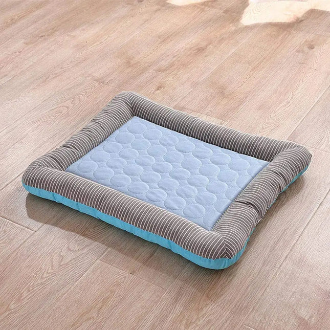Cooling Dog Bed with Ice Silk, Washable Cat Cooling Mat for Travel