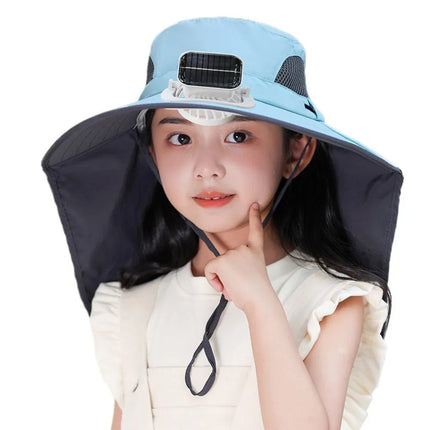 Kids Cooling Hat, Solar Fan Hat with USB Rechargeable Fan – image 10