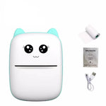 Tuzwa Mini Thermal Label Printer – Bluetooth Inkless Portable Label Maker, 200DPI, Auto-Cutter, iOS & Android