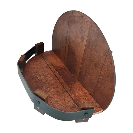 Bar Shelf from Bourbon Whiskey Barrel Staves, Whiskey Barrel Shelf – image 5