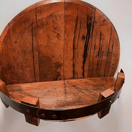 Rustic Bar Accessories, Whiskey Barrel Shelf – image 4