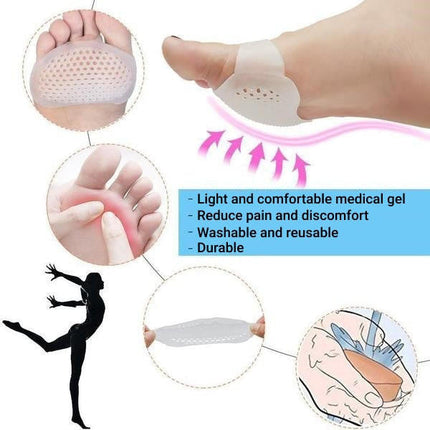Metatarsal Pads Set of 2 for Men and Women, Gel Foot Pads for Shoes and Socks – image 5