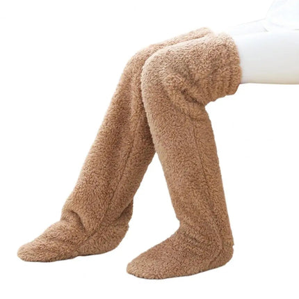 Long Warm Stockings with Fleece Lining, Cozy Socks for Winter – image 6