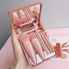 Makeup Brush Set with Mirror, Makeup Tools Set for Purse – image 5