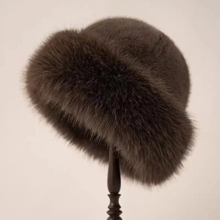 Bucket Hat for Women, Faux Fur Bucket Hats for Women – image 6