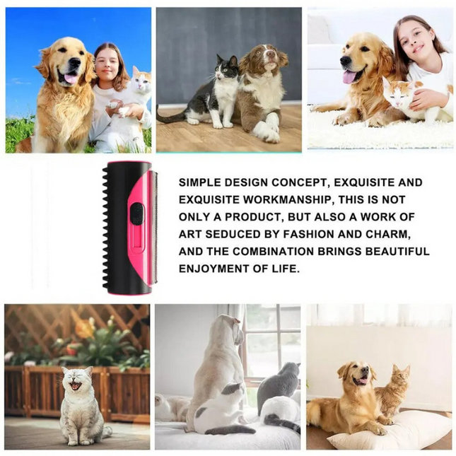 Dog Brush for Shedding, Cat Brush with Retractable Comb