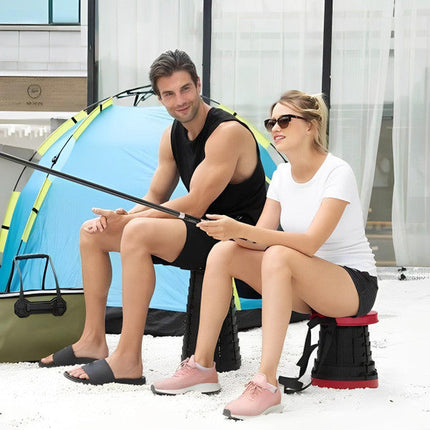 Folding Stool, Portable Stool with Telescopic Collapsible Design for Camping, Fishing and Outdoor Use – image 4