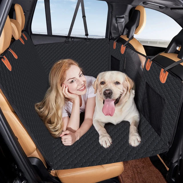 Dog Backseat Extender Hard Floor, Car Seat Extension for Dogs Foldable, Backseat Platform for Dogs, Truck Dog Seat Cover