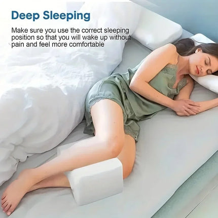 Knee Pillow for Side Sleepers, Memory Foam Leg Pillow for Side Sleepers