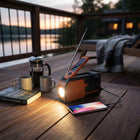 Portable Radio, Emergency Radio with Hand Crank and Solar Charging, AM FM Weather Radio with Flashlight and Siren