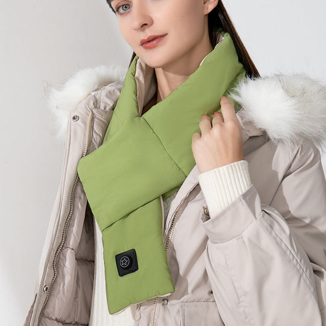 Heated Scarf with 3 Heat Settings, Electric Heating Scarf Neck Warmer with USB Port