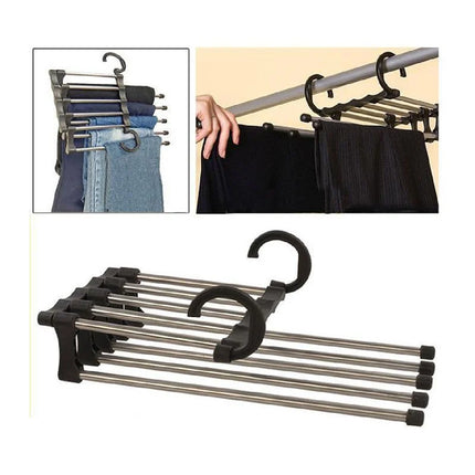 Pants Hanger Space Saving, Non Slip Stainless Steel Clothes Hanger – image 10
