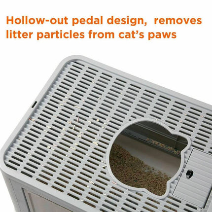 Cat Litter Box with Drawer, Foldable Litter Box with Scoop Holder – image 7