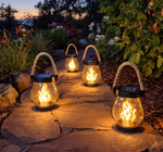 Tuzwa Solar Flame Light – Flickering Fire Effect Outdoor Garden Light for Patio, Yard, Pathway & Landscape Décor