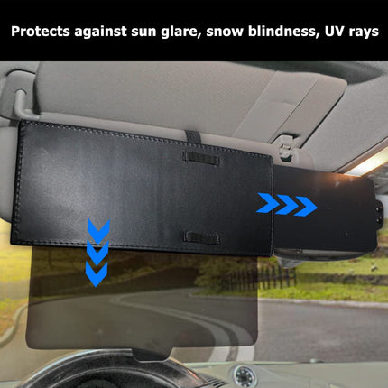 Sun Visor for Car, Anti Glare Car Sun Visor Extender with Polarized Lens for Day and Night Driving