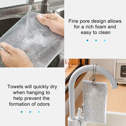 Reusable Cleaning Cloths 20 Pack, Stainless Steel Scrubbers – image 7