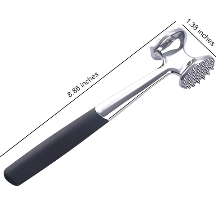 Meat Tenderizer Mallet for Tough Cuts, Dual Sided Meat Pounder Tool with Needles – image 8