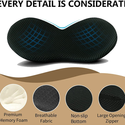 Car Seat Cushion for Shorter Drivers, Memory Foam Seat Cushion with Height Boost – image 10