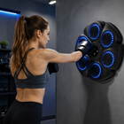 Music Boxing Machine, Wall Mounted Boxing Machine with LED Lights, Smart Punching Machine for Home, Home Gym Equipment