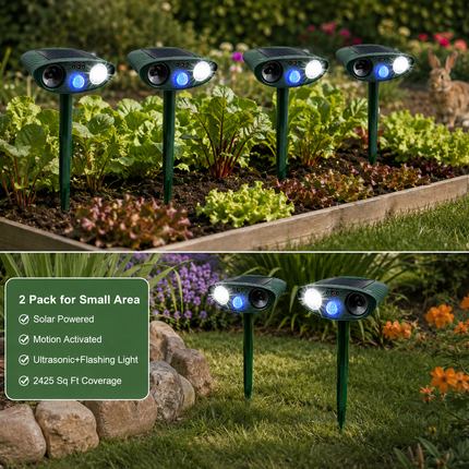 Rabbit Repellent for Garden, Rabbit Deterrent with Flashing LED – image 5