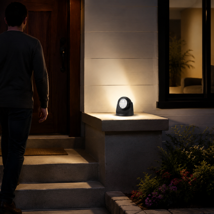 Motion Sensor Outdoor Lights, Battery Powered Motion Sensor Light, LED Outdoor Spotlight, Weatherproof Outdoor Light