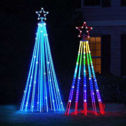 Outdoor Christmas Tree Lightshow, Animated Multicolor Christmas Light Show – image 6