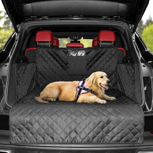 Dog Trunk Seat Cover for SUV, Waterproof Dog Cargo Liner with Headrest Straps, Cargo Liner for SUV and Large Vehicles