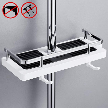 Shower Caddy No Drill, Rustproof Shower Organizer for Small Bathroom Storage